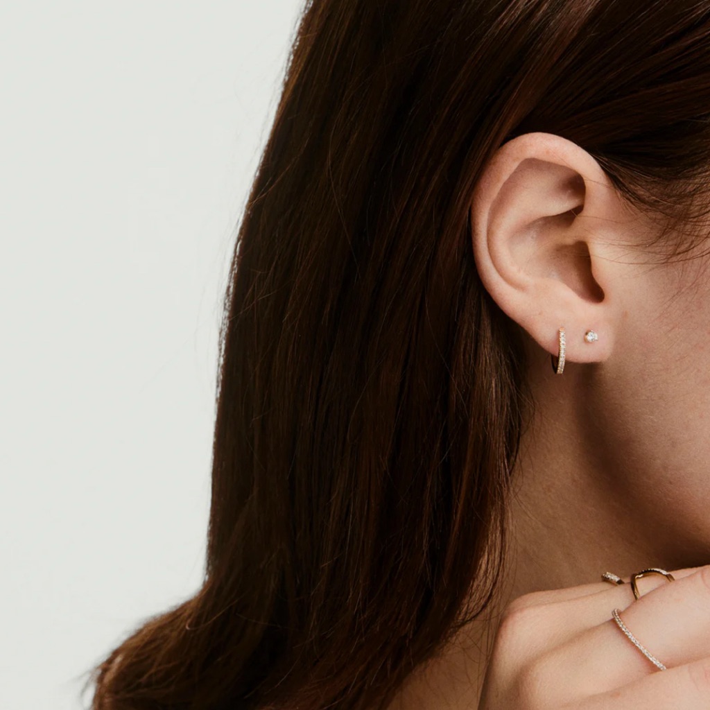Mejuri Natural Diamond Studs White Gold